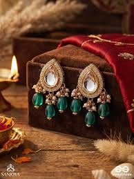 Polki ear rings