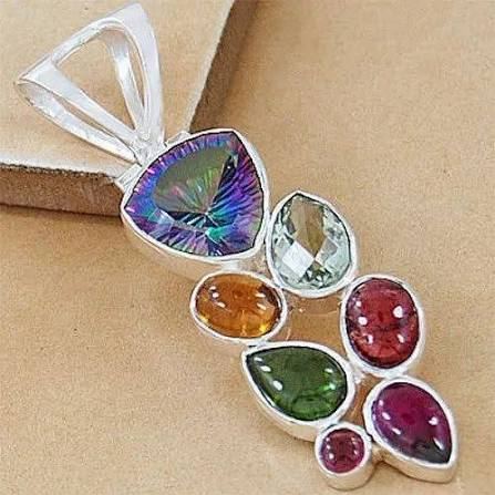 Multi stones pendants